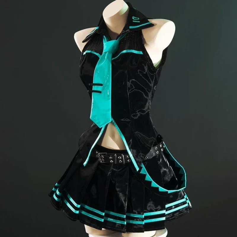 Одежда для косплея Мику Хацунэ аниме периферийное милое мультяшное платье