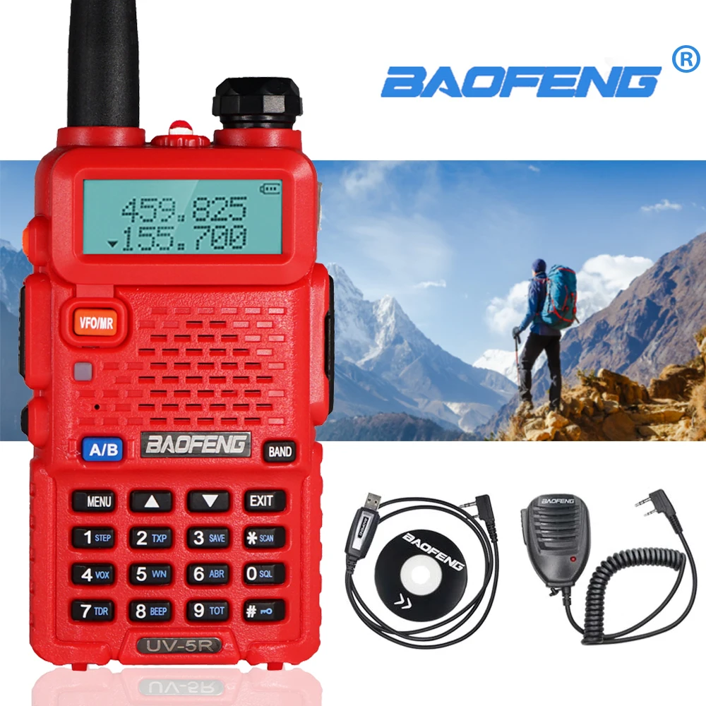 

Baofeng UV-5R Walkie Talkie Professional CB Radio Station Baofeng UV 5R Transceiver 5W VHF UHF Portable UV5R Hunting Ham Radio