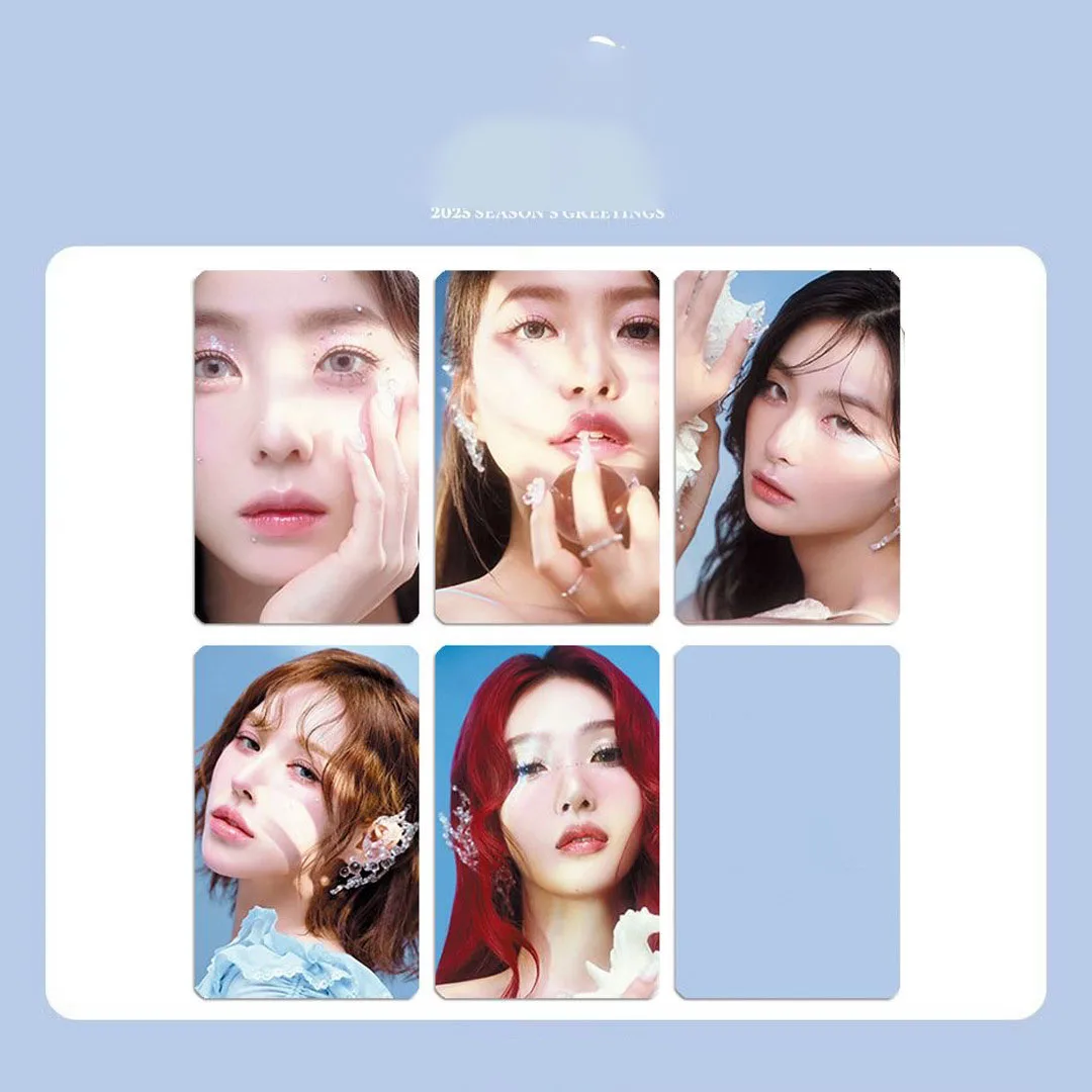 Kpop 5 шт. Irene Kang Seul Gi Joy Yeri 2025 СЕЗОННЫЕ РЫЛЕНИЯ Картка BEHIND Коллекция фанатов Seung-Wan
