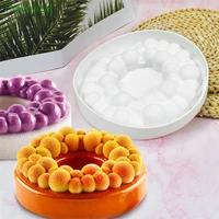 round cake molds 7 inch bubble ring mousse silicone mold diy chocolate cake baking accessories cake decorating tools