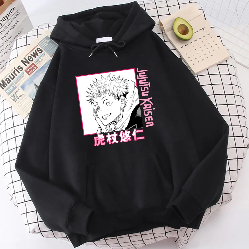

New Anime Sweatshirts Jujutsu Kaisen Men's Hoodie Harajuku Unisex Fashion Casual Hoody Male Streetwear Yuji Itadori Printed Tops