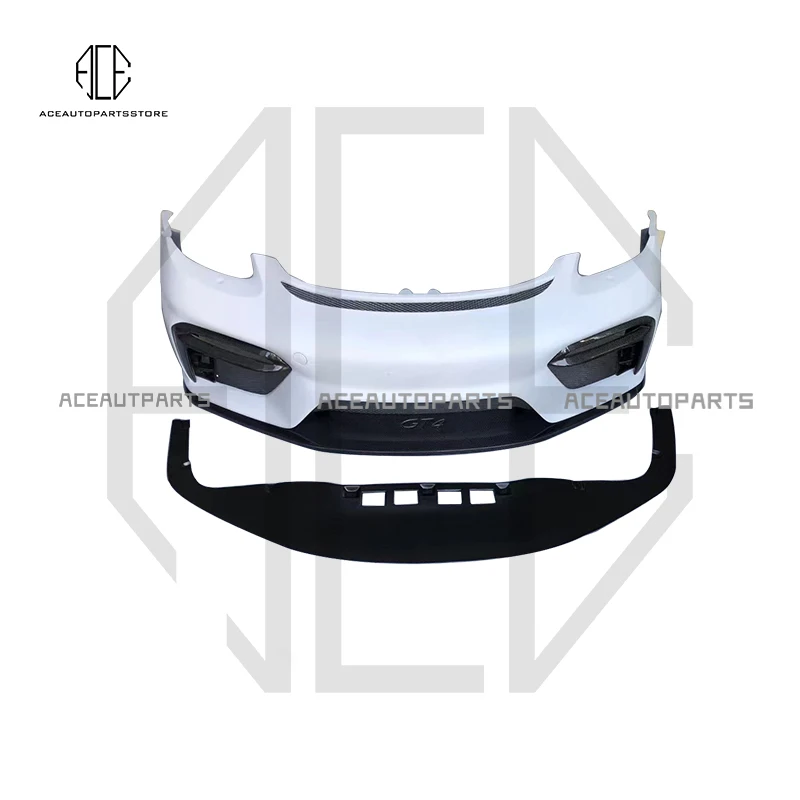 Передний бампер из углеродного волокна для Porsche 718 Boxster cayman GT4 задний спойлер