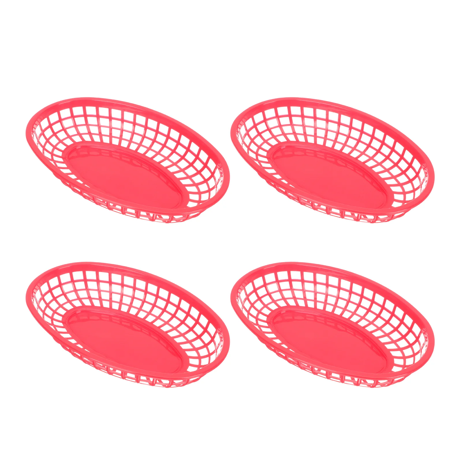 

Basketsbasket Servingfast Bowls Storage Oval Tray Plates Friesfrench Sets Snack Chip Popcorn Bread Hot Dog Burger Trays Fryer