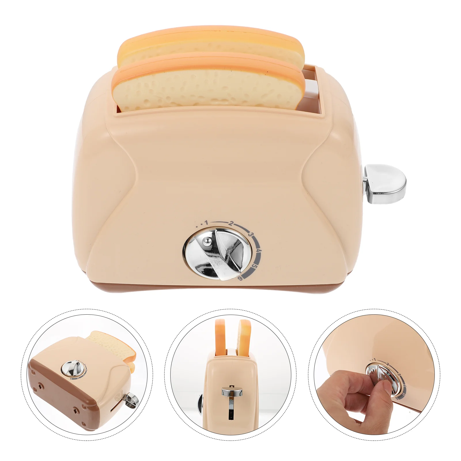 

Toaster Play Kitchen Toy Kidspretend Set Bread Childs Utensil Miniature Role Baking Maker
