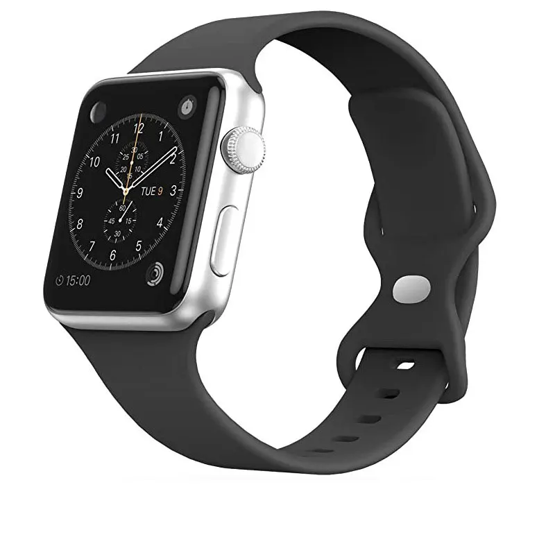 

ремешок на apple watch ремешок на apple watch series 7 Мягкий силиконовый спортивный ремешок, совместимый с серией iWatch, Женский совместимый с ремешком Apple ...