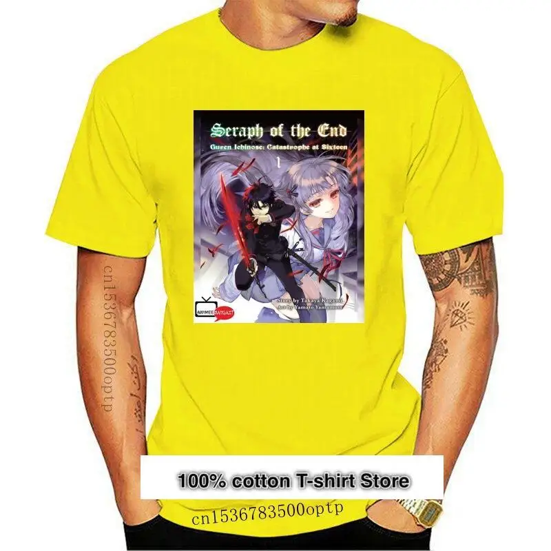 

Camiseta de manga corta para hombres adultos, camiseta de manga corta con estampado de Anime de Seraph of The End