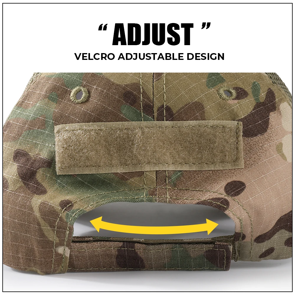 Camo Hiking Baseball Cap Adjustable Snapback Sun Hats Sports Hunting Cycling Tactical Army Camping Paintball Airsoft Headgear