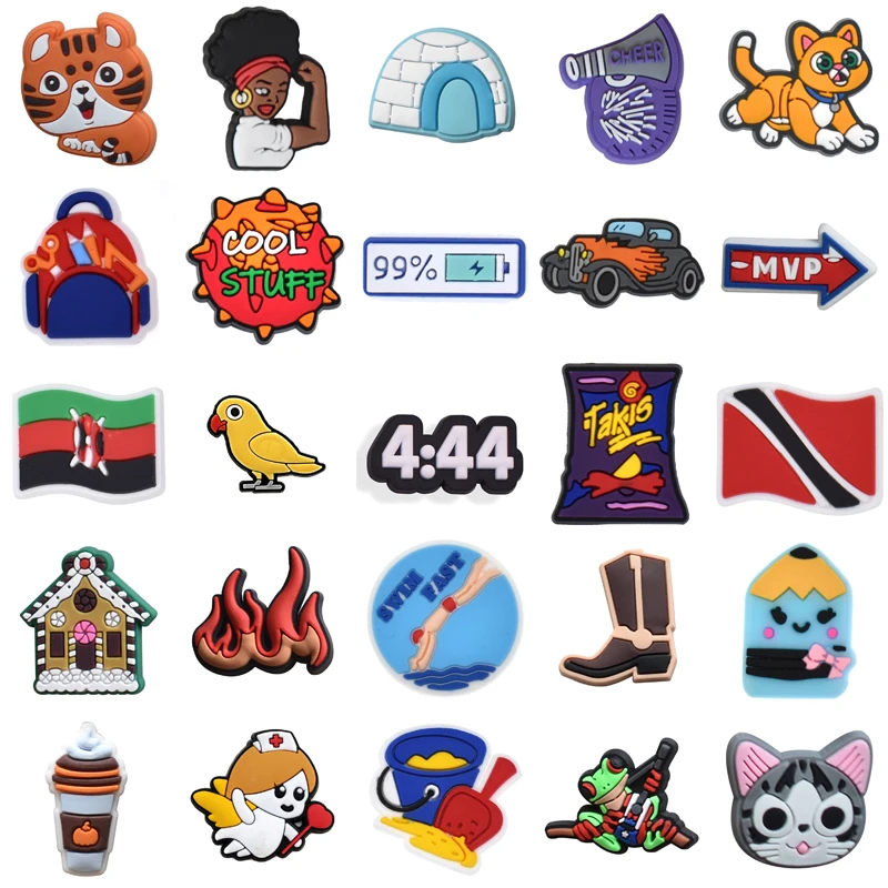 

Kids Men Shoe Charms Gifts Para Pins Packs Decorations for Crocs Shoes Accessories Women Charm Girl Boy Set Jeans Wholesale Bulk