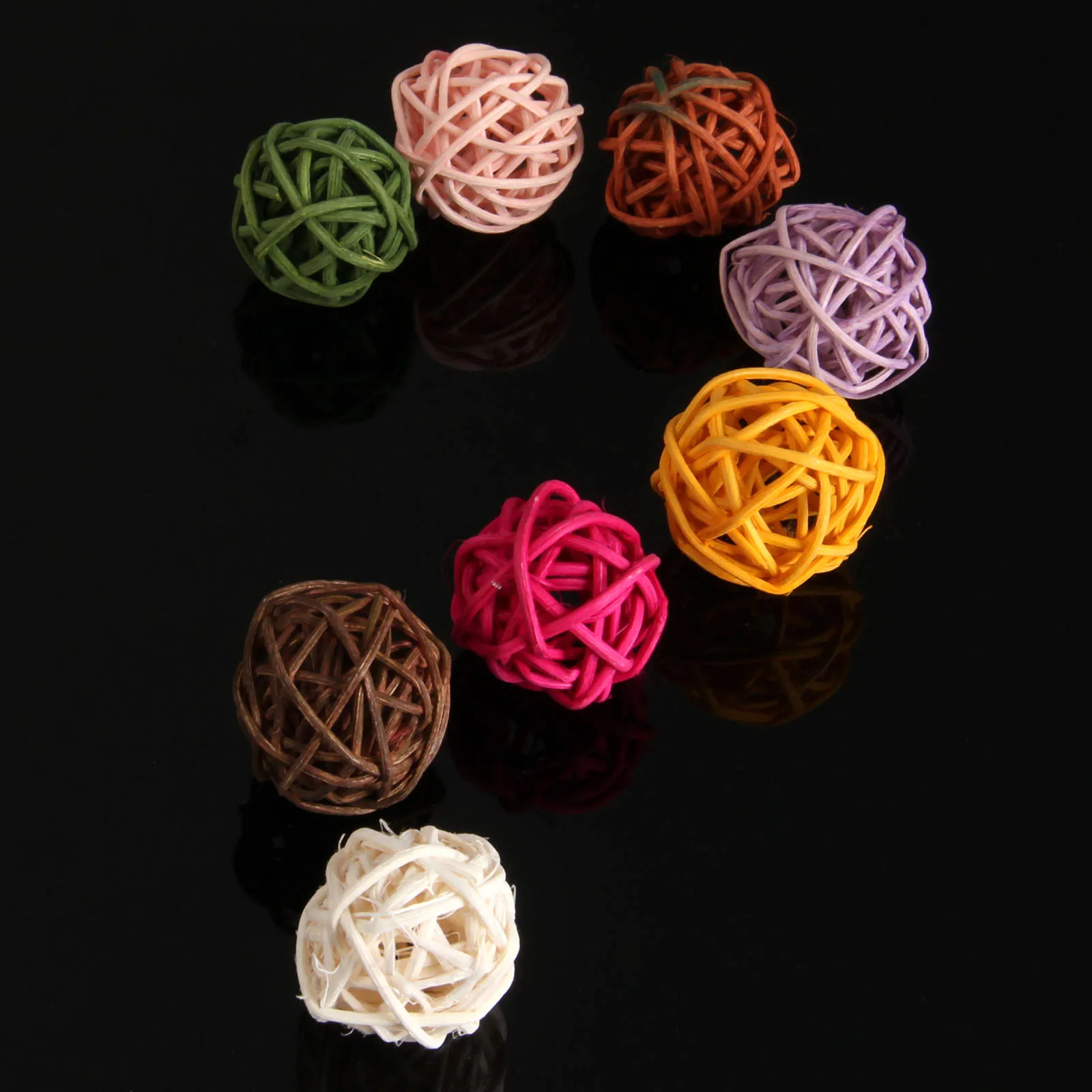 10 шт Красочные ротанговая Пальма клубок строка Гостиная светильник Фея лампы