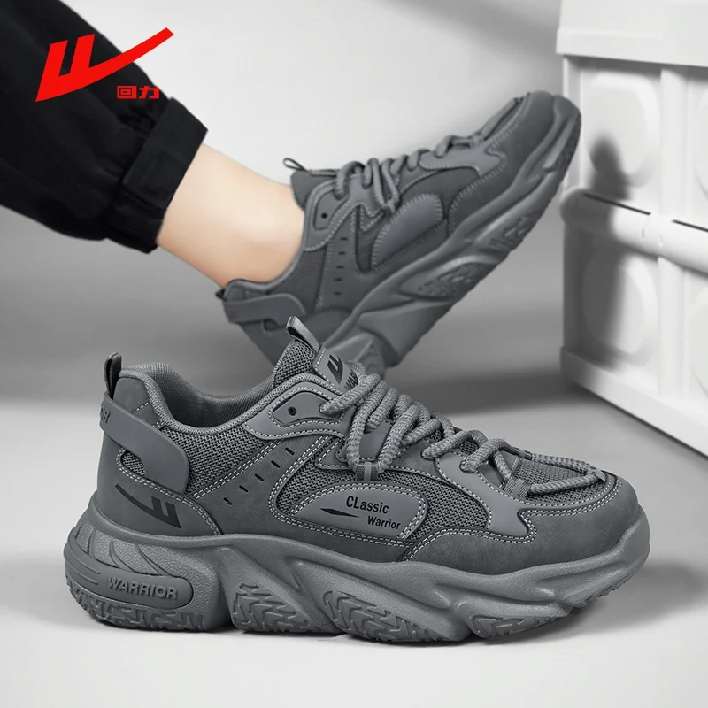 Warrior Dad Shoes Men's Shanghai Fashion Brand Sports Leisure Height Increasing Versatile 2024 Spring and Autumn New Po...