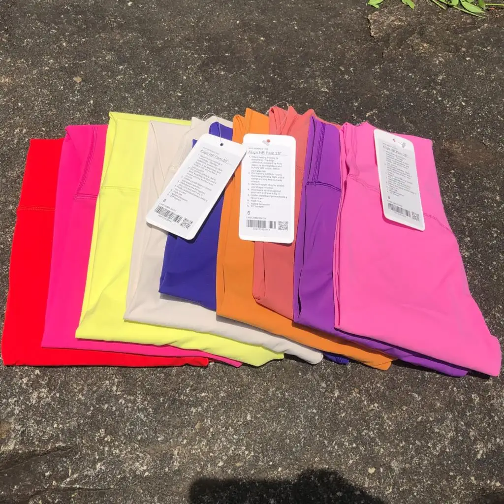 

Solid Color Tight V Yoga Legging Luluwomen Compression Super Soft Gym High Waist Sport Pant Comprehensive Training Jog With Logo