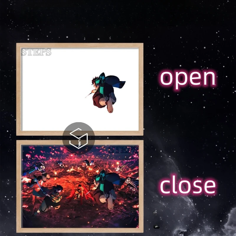 Фоторамка с изображением демонов рассекающих кожу Tokitou Muichirou искусственная