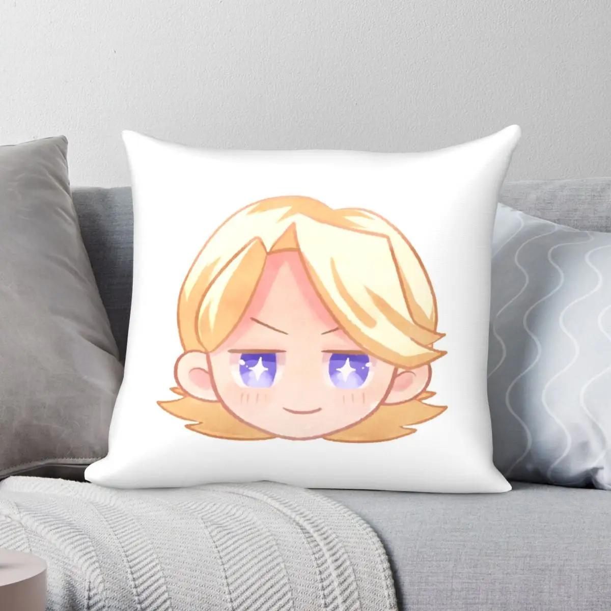 

Aoyama Yuuga Chibi My Hero Academia Pillowcase Polyester Linen Velvet Creative Decor Throw Pillow Case Sofa Seater Cushion Cover