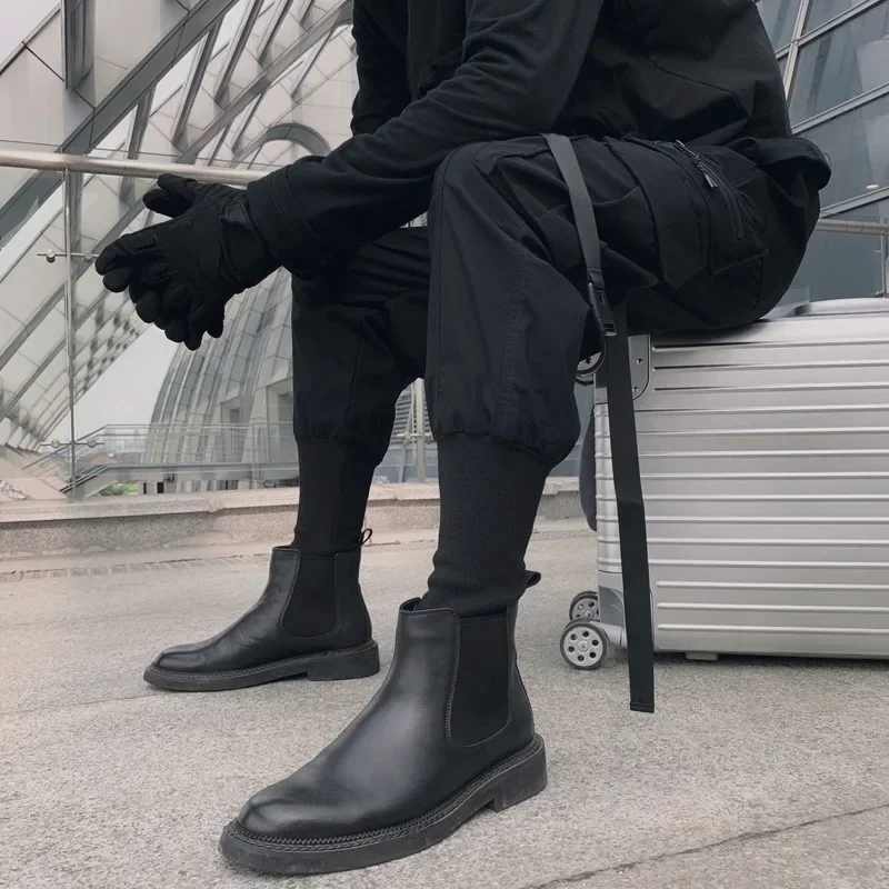 Японские модные черные брюки мужские уличные удобные спортивные мотоциклетные