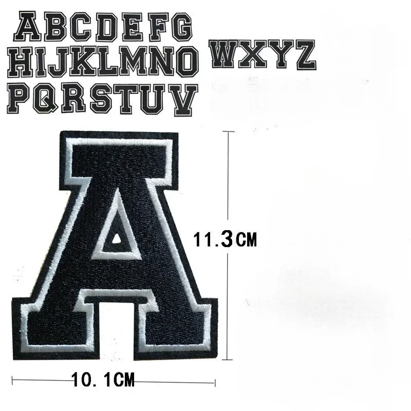 2 шт. 11 3 см полностью вышитые буквы железная нашивка Джерси аппликация униформа