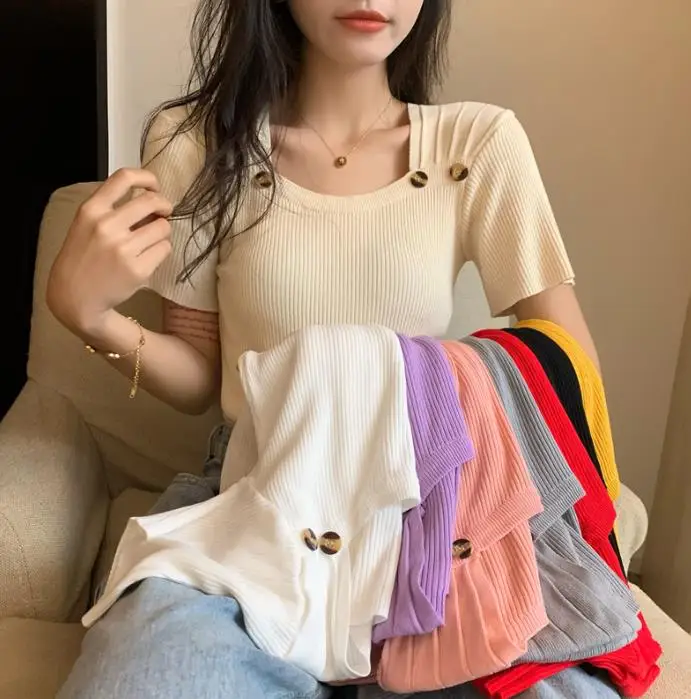 

Ice French Vintage Short Sleeve Knit