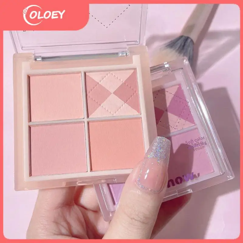 

Blush Powder Soft Face Contour Blush Cheek Rouge Face Blusher Cosmetics 4 Color Blush Palette Brighten Face Natural Cheek Tint