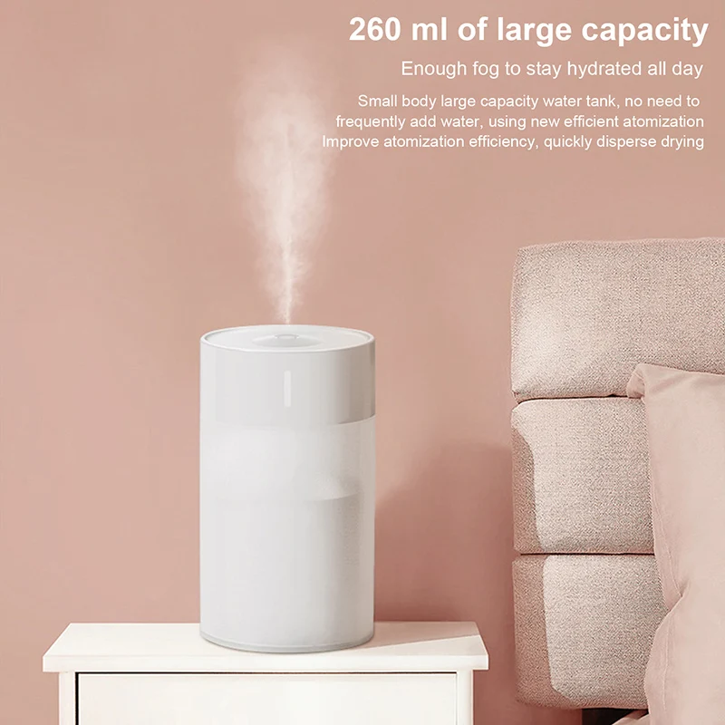 

Air Humidifier Quiet Ultrasonic Mini Aromatherapy Diffuser Portable Sprayer USB Essential Oil Atomizer LED Lamp for Home Car