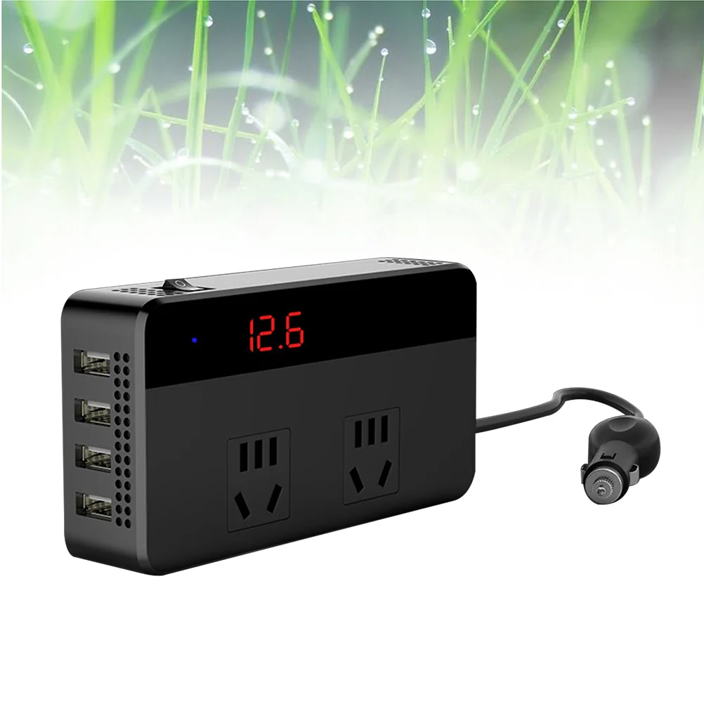 

Car Inverter DC 12V to AC 110V 120W and DC 24V to AC 220V 200W Car Converter with 2.4A 4-ports USB Car Charger