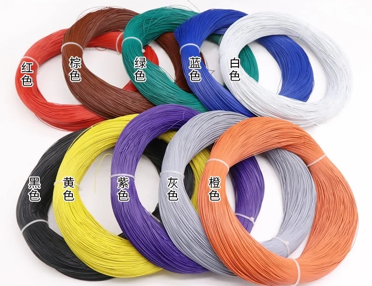 5/10/50 м UL1571 32 30 28 26 24 22 20 18 16 AWG электронная проволока пвх Изолированная Луженая Медь