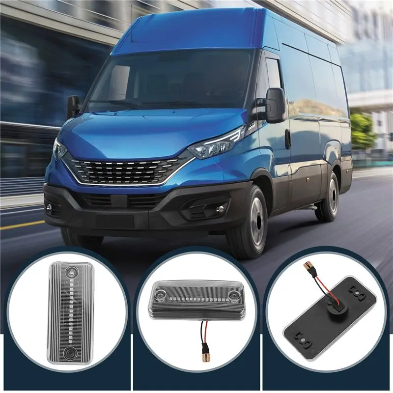 Фото Надежный прозрачный светодиодный боковой габаритный фонарь 6X для Fiat Ducato III, Iveco Daily IV, DAF LF, XF, CF 5010306792 №4