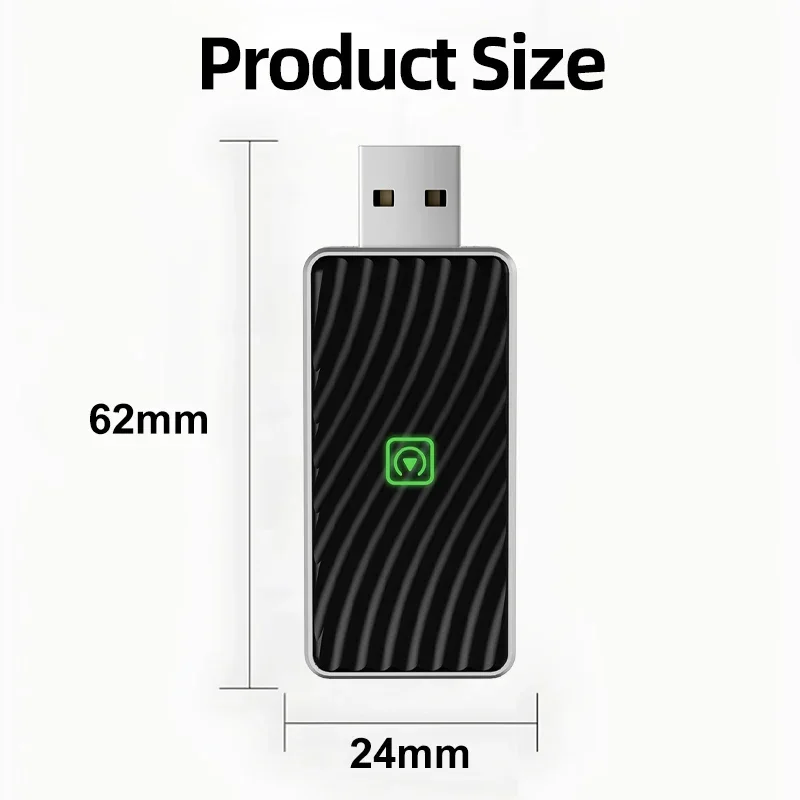 Автомобильный ключ для воспроизведения Bluetooth WiFi Быстрое подключение Plug and Play