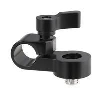 camvate 15mm single rod clamp adapater with 38 16 mounting screw for dslr camera cage rig 15mm rod rail support system