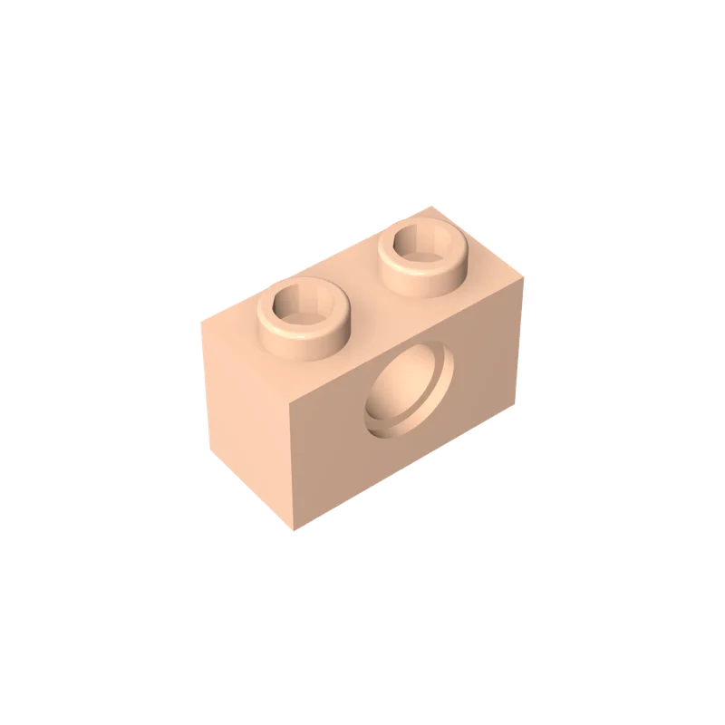 Фото Gobricks 1 шт. MOC Brick 1 x 2 1 отверстия, совместимые с 3700 деталями модели, строительные блоки, детские развивающие игрушки, подарки на день рождения №5