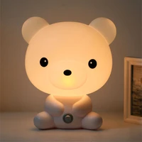 cartoon animals night lights cute bear panda dog table desk lamps kids baby sleeping lamp for for bedroom bedside holiday gifts