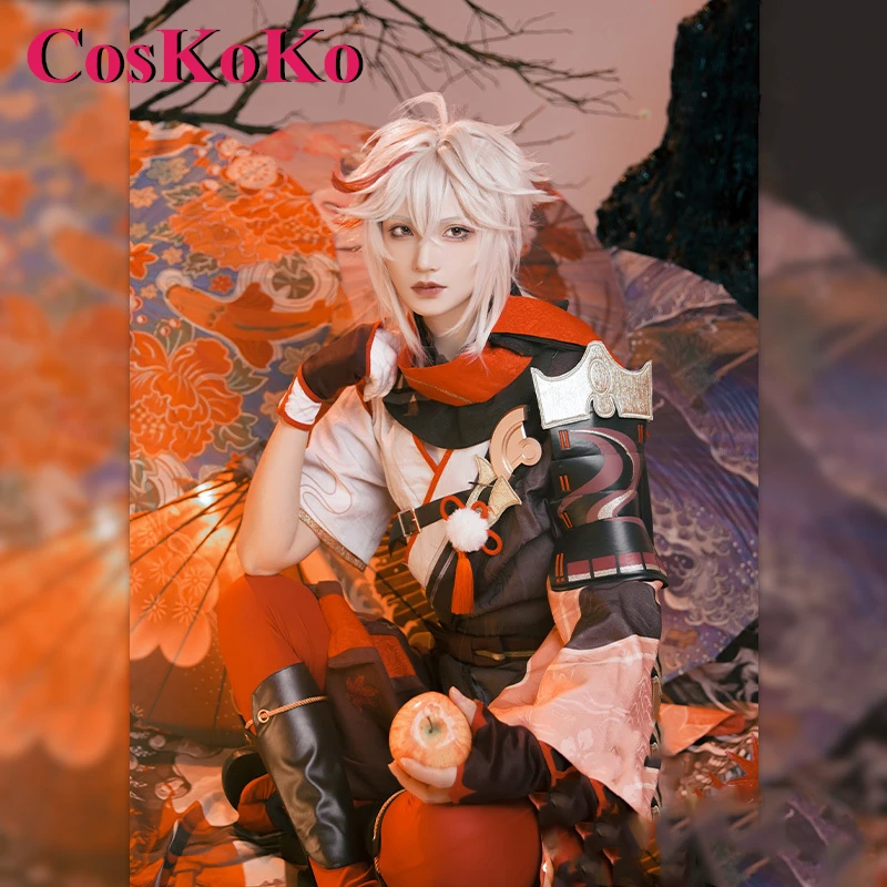 

CosKoKo Kaedehara Kazuha Cosplay Anime Game Genshin Impact Costume Handsome Combat Uniforms Halloween Party Role Play Clothing