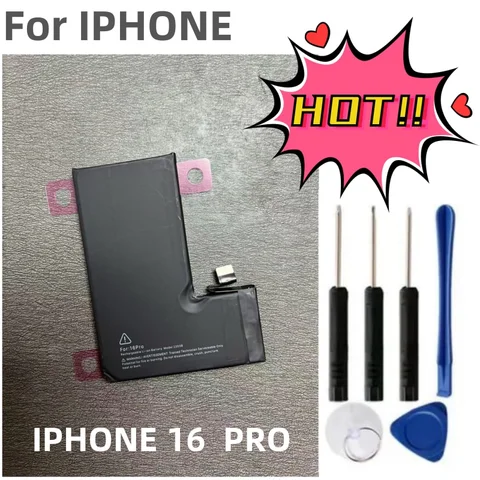 ЗДОРОВЬЕ 100% аккумулятор для iPhone 16 16 Pro 16 Pro Max 16 Plus Сменные аккумуляторы + инструменты