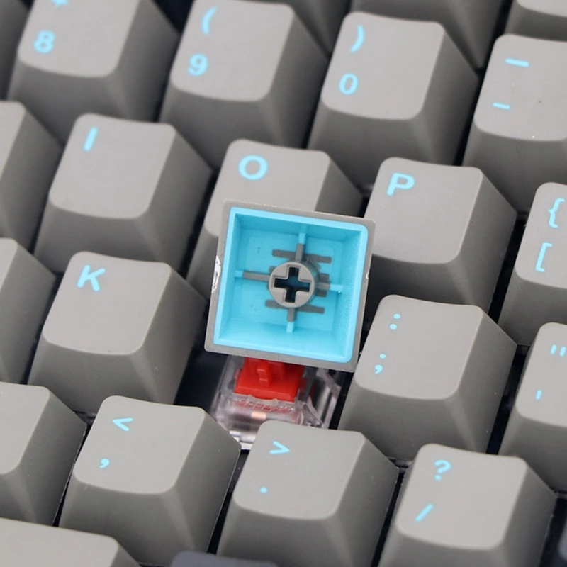 Набор колпачков для клавиш 53CC 123 PBT чернильно-зеленые переключатели Double Shot cherry 3000