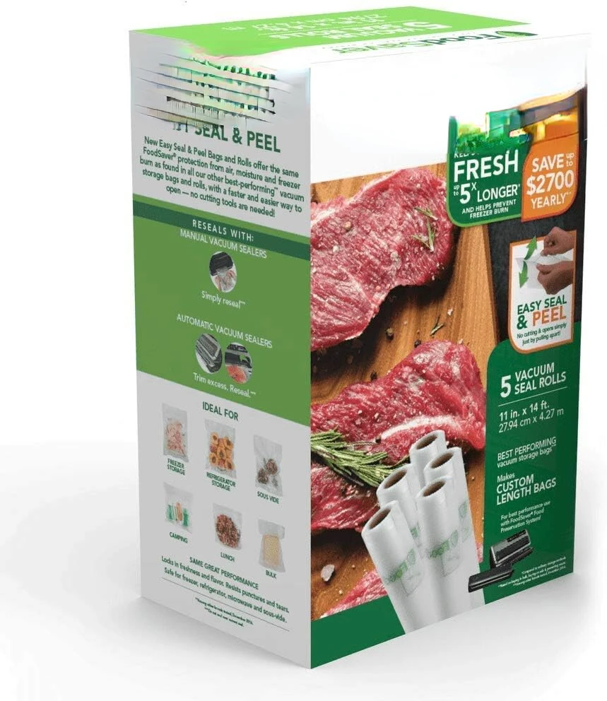 

Seal & Peel 11" x 14' Vacuum Seal Roll, 5 Pack