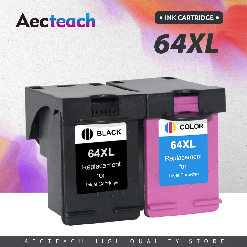 

Aecteach For HP64 Compatible Ink Cartridge Replacement For HP 64 xl 64xl Envy 7800 7820 7158 7164 7855 7864 6252 6255 Printer