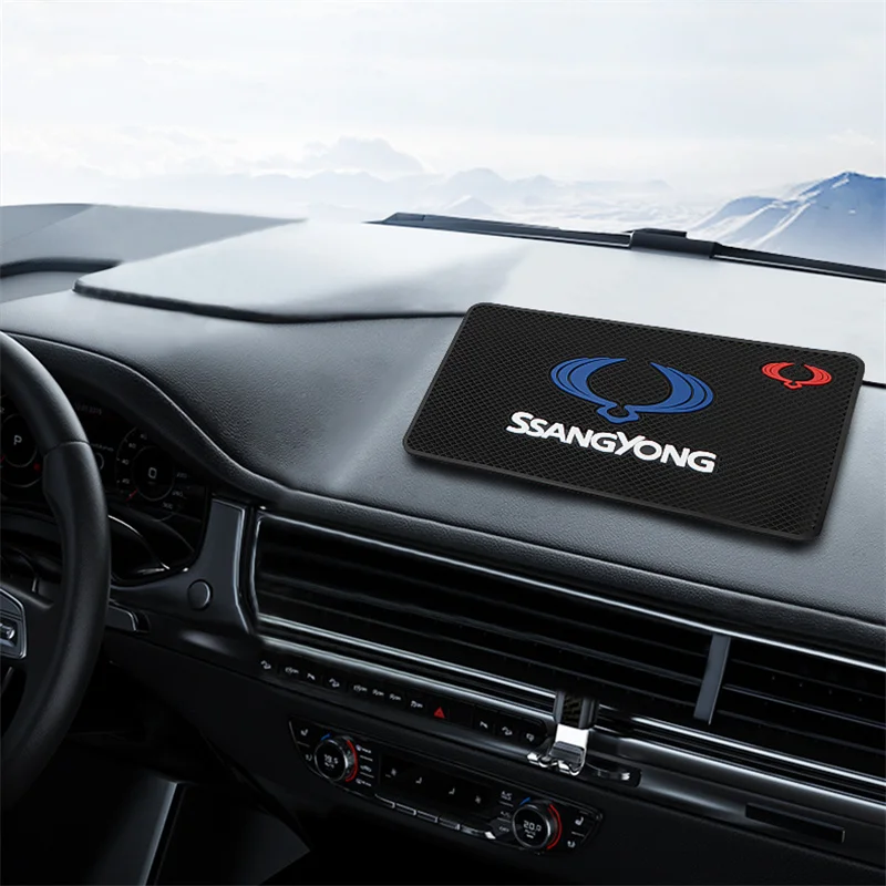 

1PCS Car Non-Slip Mat Auto Dashboard Phone Anti-Slip Mat For SsangYong Actyon Turismo Rodius Rexton Korando
