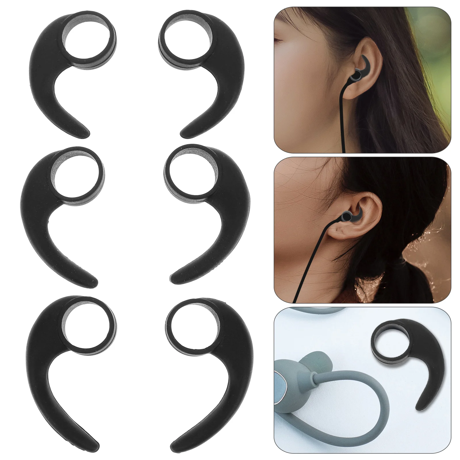 

Ear Earbud Hook Earbuds Hooks Single Earphone Silicone Clip Wireless Anti Earhooks Sportslost Headphone Clamp Headset Latchclips