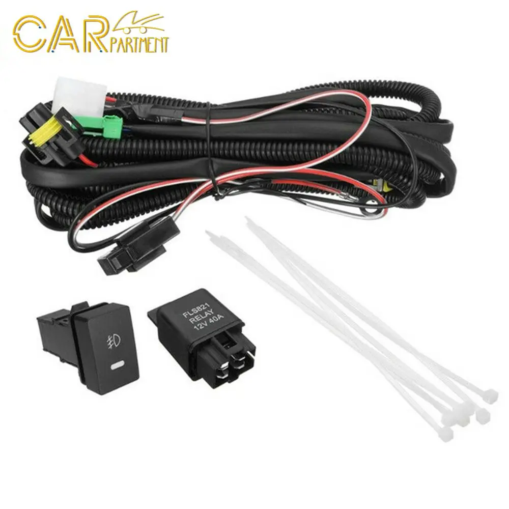 

Waterproof For Toyota Fog Light Lamp Wiring Dustproof H11 Led Work Light Harness Socket Wire Durable Fog Light Wire Harness