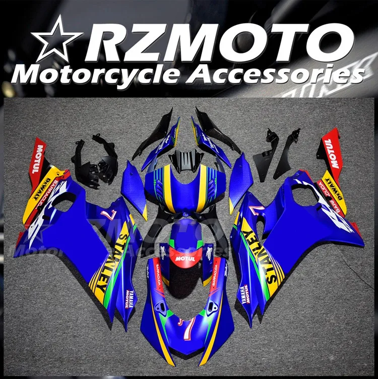 

Новый комплект обтекателей для мотоцикла ABS Подходит для YAMAHA YZF-R6 2017 2018 2019 2020 R6 17 18 19 20 21, комплект обтекателей под заказ, синий, матовый