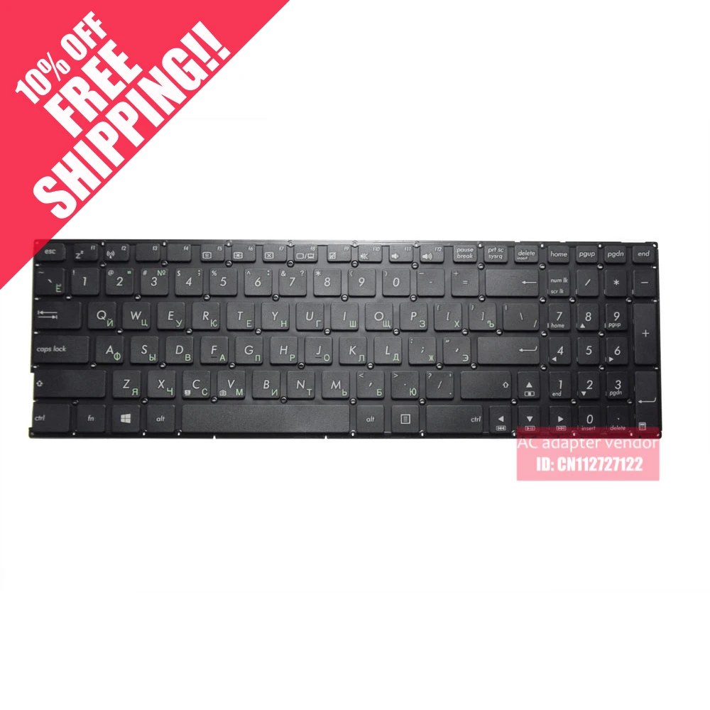 

RU Russian FOR ASUS X552 X551 X552C X552E X551MA X551MAV F550 F550V X551C X551CA X554L laptop keyboard