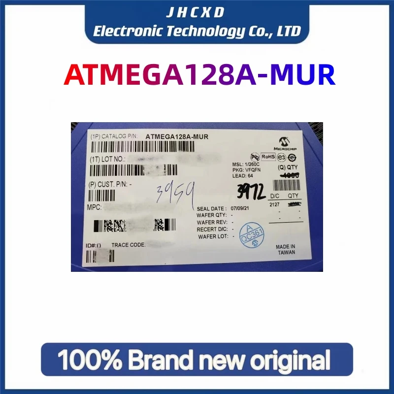 

ATMEGA128A-MUR Package: QFN-64 AVR 16MHz Single chip microcomputer 100% original and authentic
