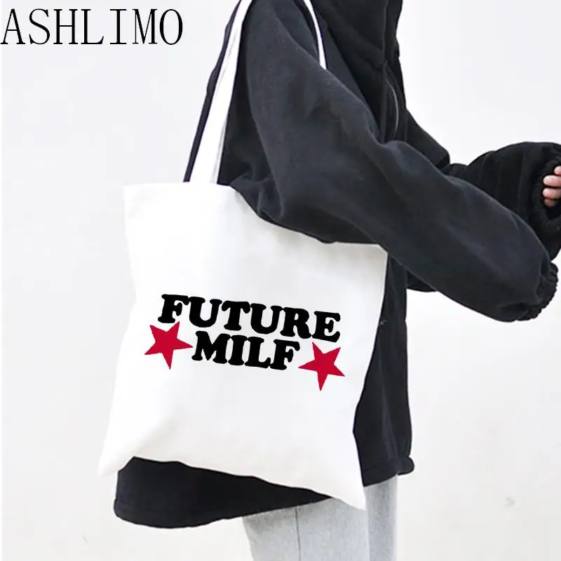 

korean Shopper Shoulder Bag Star letter Print Women bag large Shopping Bag Women Canvas Tote Bag Print tote Bag fashion handbag