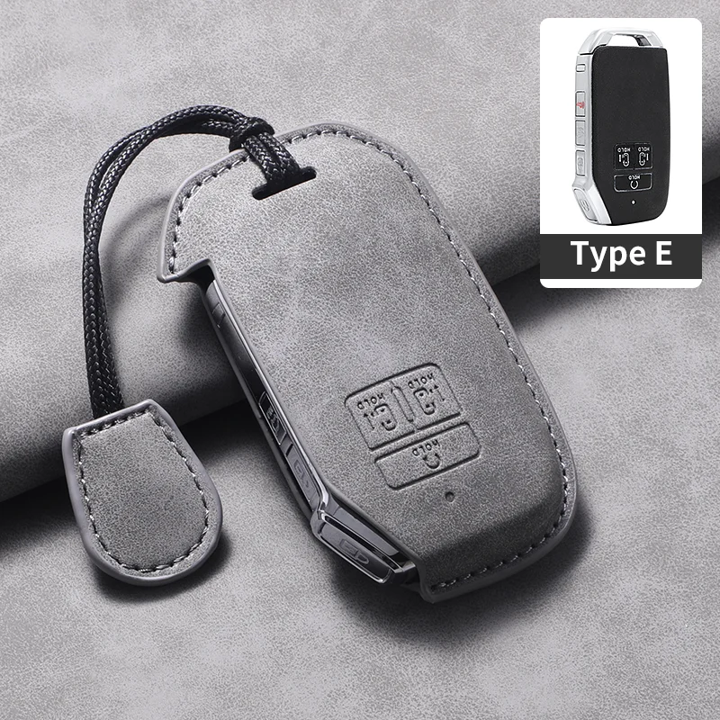 

3D замшевый кожаный чехол для дистанционного ключа автомобиля для Kia Sportage NQ5 4 EV6 K5 GT Seltos Sorento Mq4 Carnival Sedona KA4 Аксессуар для ключа