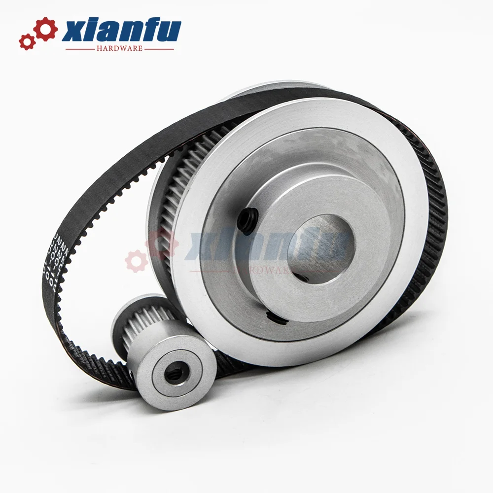 Комплект шкивов Для зубчатого ремня 2GT 20T 80T отношение 1:4 отверстие 3 ~ 16 мм комплект