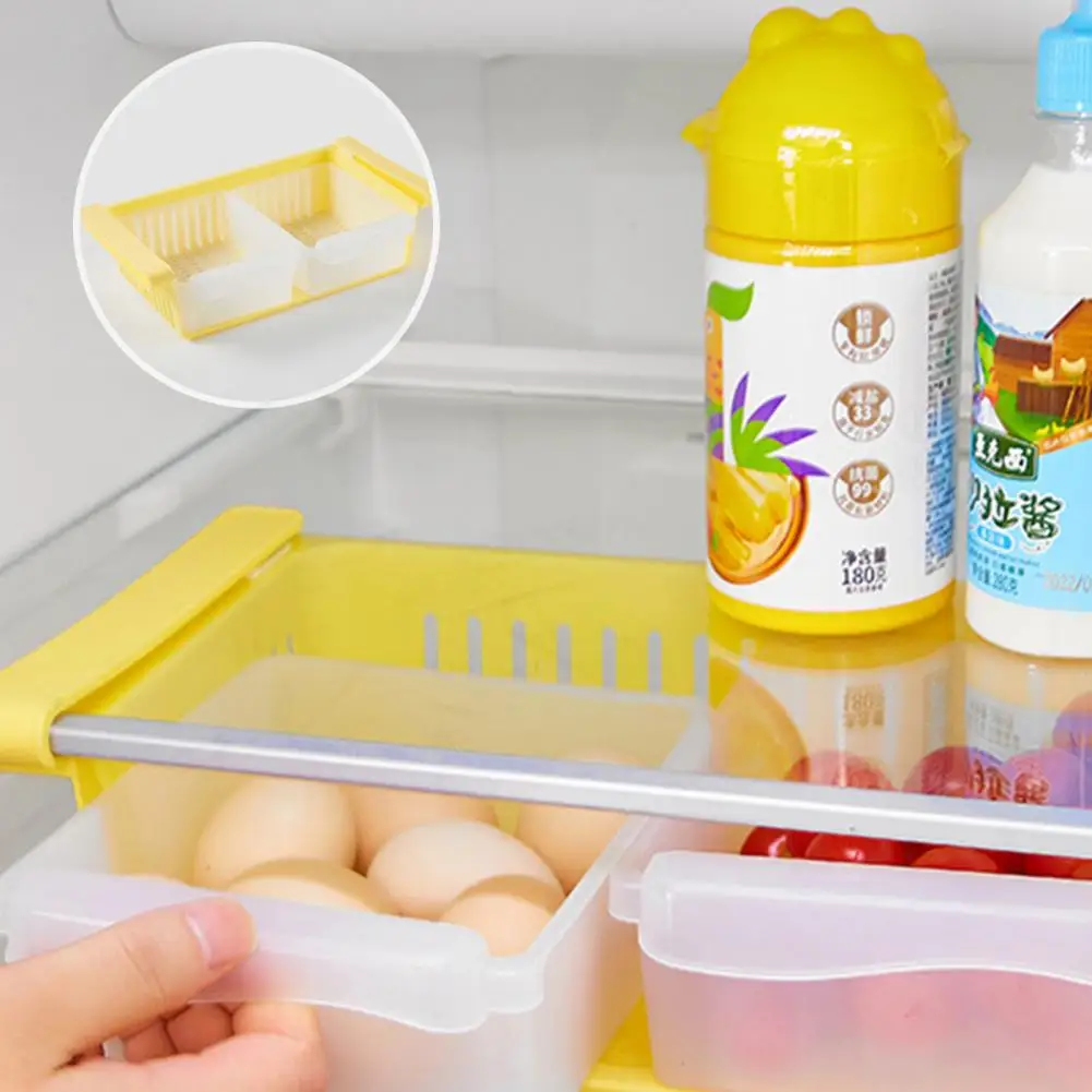 

Modern Rectangle Heavy Duty Fridge Vegetable Egg Container Bin BPA Free Refrigerator Food Organizer Kitchen Supplies