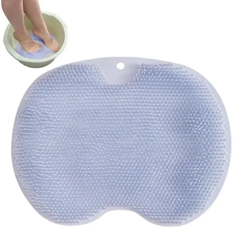 

Массажер для душа и ног, скребок, многофункциональная щетка для спины, мягкий силиконовый массажер для ванной, матовая кисть очищает и разглаживает кожу