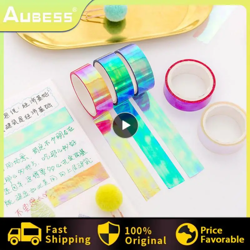 

Korean Masking Tapes Waterproof Version Of Color Hand Account Material Candy Colors Decorative Stationery Tape Creative