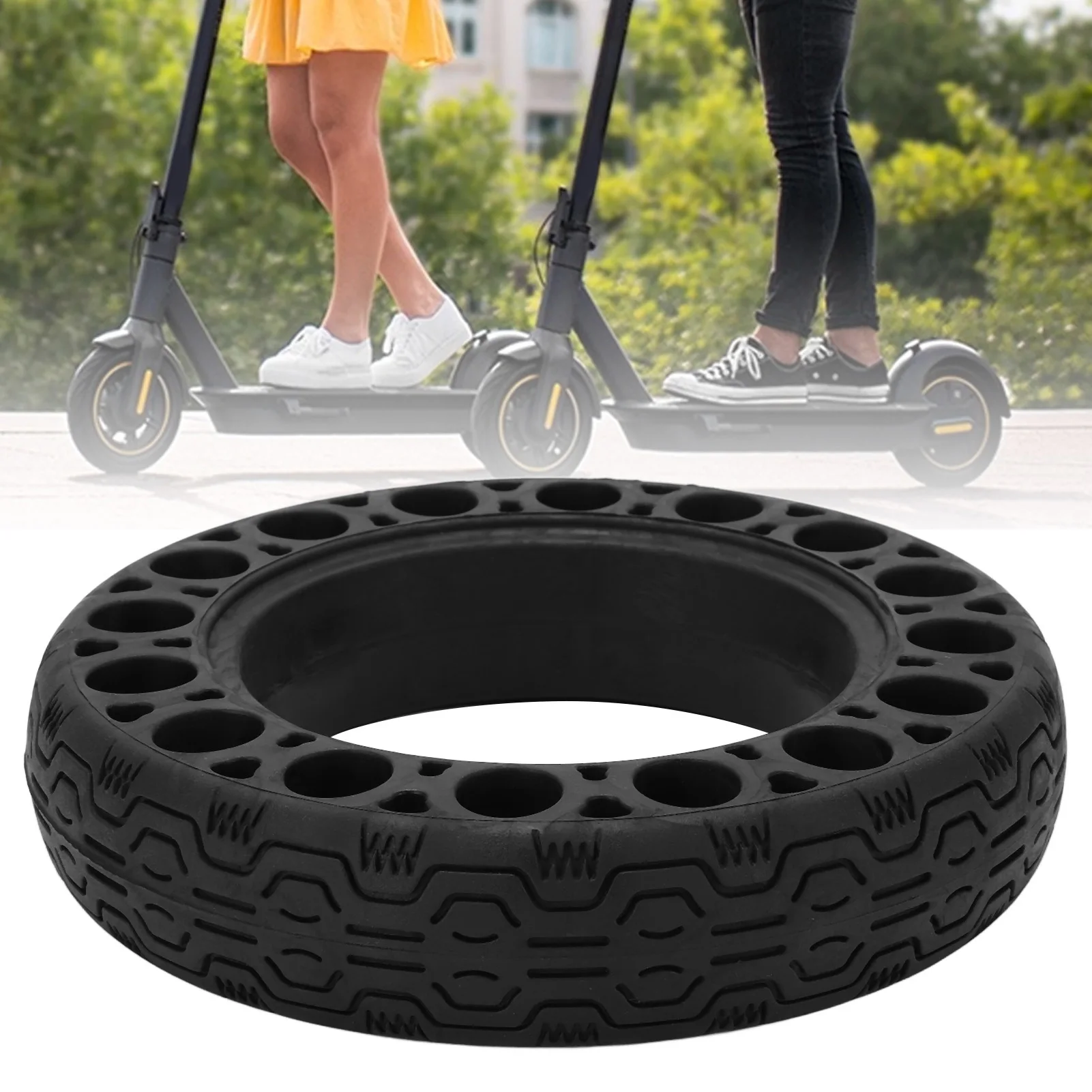 

60/70‑6.5 Electric Scooter Tires Honeycomb Hollow Explosion-Proof Tire For Ninebot Max G30 Rubber Electric Scooter Parts