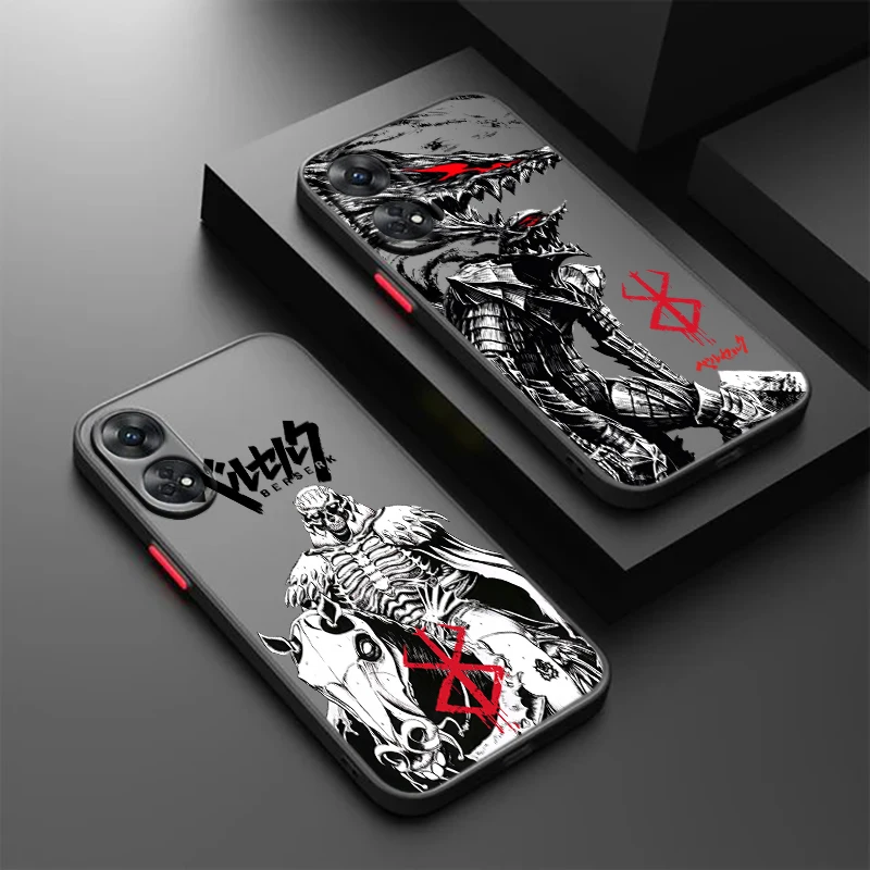 Berserk Comics Cool для OPPO Reno 8T 8 7 6 5 Z F SE Pro Plus Lite TPU Противоударная матовая полупрозрачная
