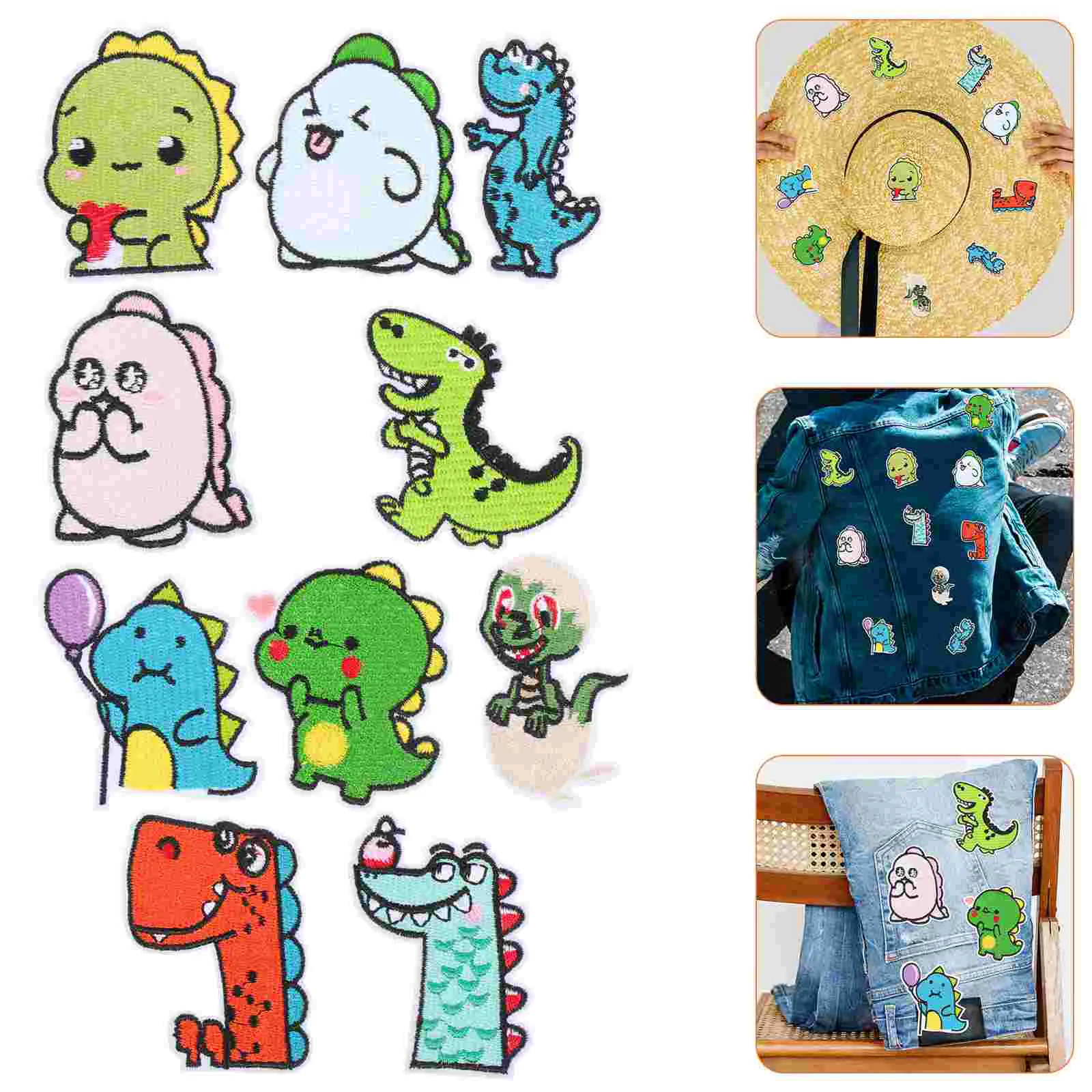 

10Pcs Embroidered Applique Cartoon Embroidered Appliques