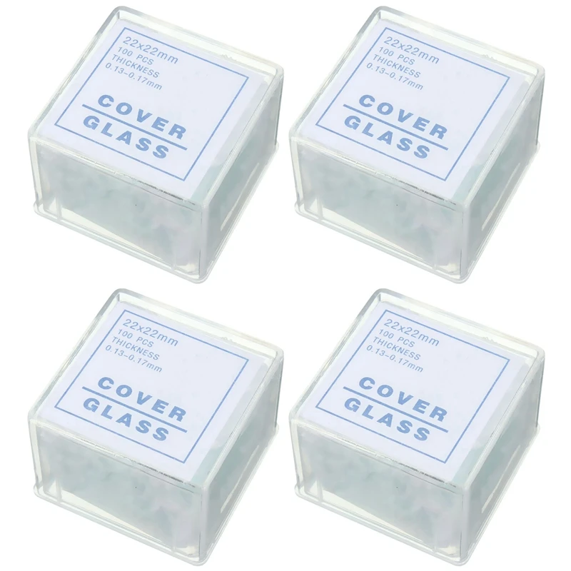 

HOT-400Pcs прозрачные слайды Coverslips Coverslides 22x22 мм для микроскопа